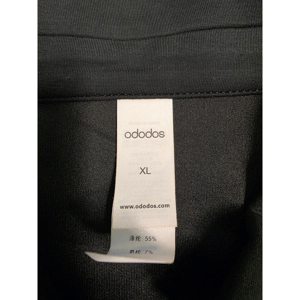 ODODOS Women Quarter Zip Pullover Sweatshirt Black Modal Blend XL - Picture 3 of 7